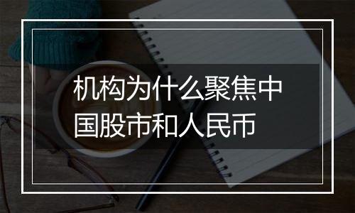 机构为什么聚焦中国股市和人民币