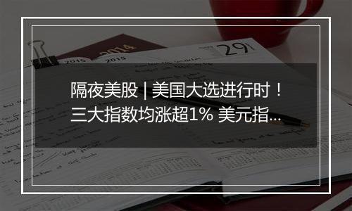 隔夜美股 | 美国大选进行时！三大指数均涨超1% 美元指数创近三周新低