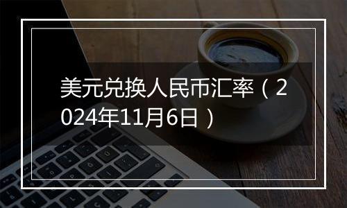 美元兑换人民币汇率（2024年11月6日）