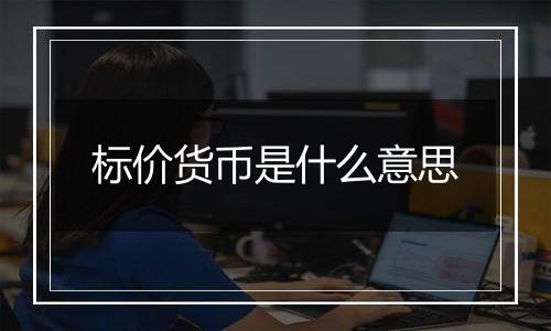 标价货币是什么意思