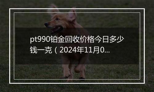 pt990铂金回收价格今日多少钱一克（2024年11月06日）