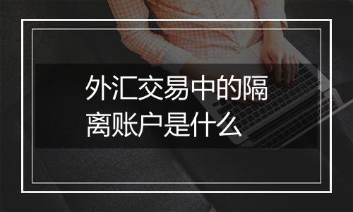 外汇交易中的隔离账户是什么