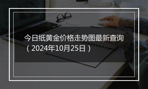 今日纸黄金价格走势图最新查询（2024年10月25日）