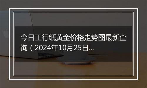 今日工行纸黄金价格走势图最新查询（2024年10月25日）