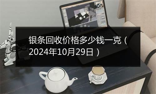 银条回收价格多少钱一克（2024年10月29日）