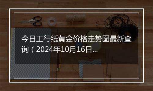 今日工行纸黄金价格走势图最新查询（2024年10月16日）