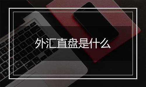 外汇直盘是什么