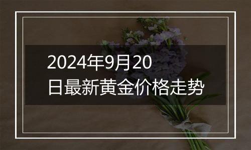 2024年9月20日最新黄金价格走势