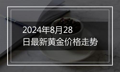 2024年8月28日最新黄金价格走势