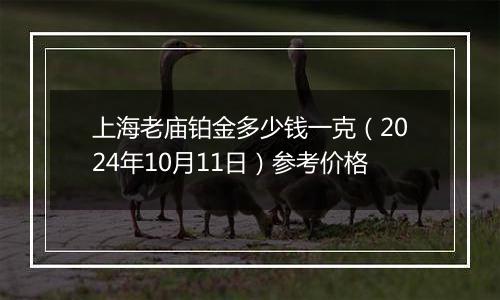 上海老庙铂金多少钱一克（2024年10月11日）参考价格