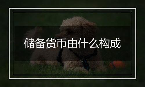 储备货币由什么构成