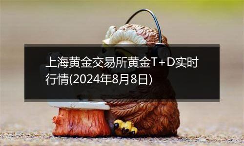 上海黄金交易所黄金T+D实时行情(2024年8月8日)