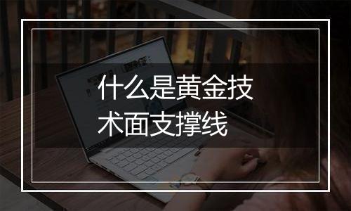 什么是黄金技术面支撑线