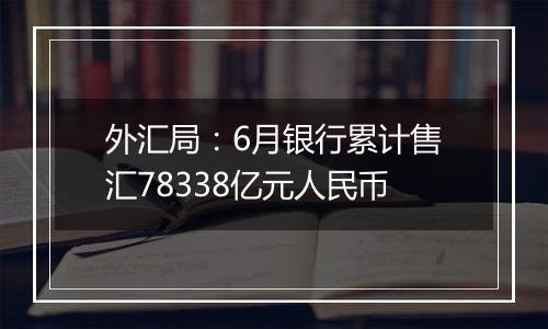 外汇局：6月银行累计售汇78338亿元人民币