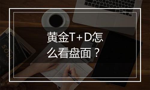 黄金T+D怎么看盘面？