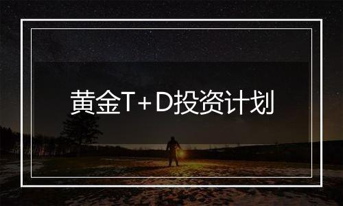 黄金T+D投资计划