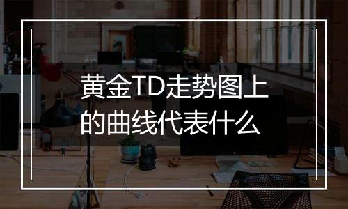 黄金TD走势图上的曲线代表什么