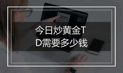 今日炒黄金TD需要多少钱