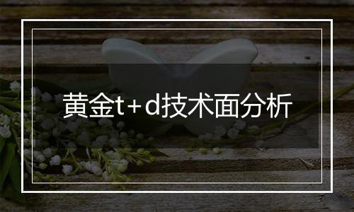 黄金t+d技术面分析