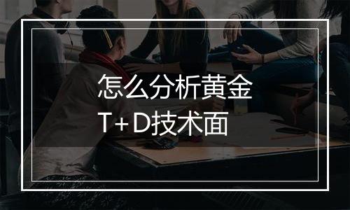 怎么分析黄金T+D技术面