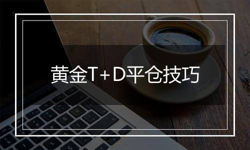 黄金T+D平仓技巧