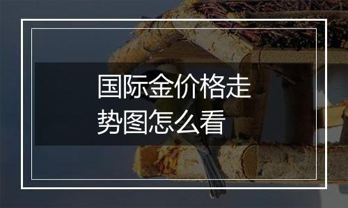 国际金价格走势图怎么看