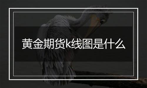 黄金期货k线图是什么