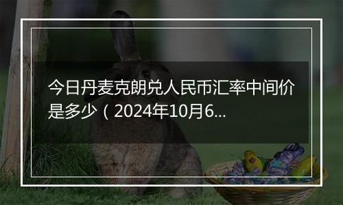 今日丹麦克朗兑人民币汇率中间价是多少（2024年10月6日）