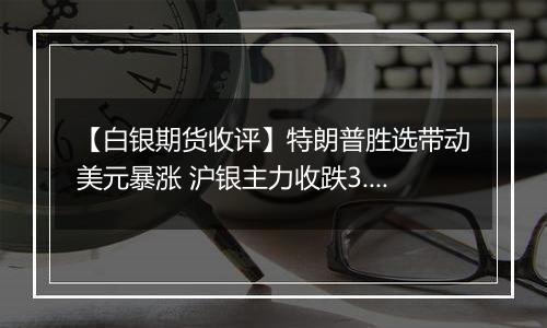 【白银期货收评】特朗普胜选带动美元暴涨 沪银主力收跌3.23%