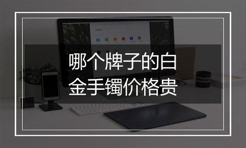 哪个牌子的白金手镯价格贵