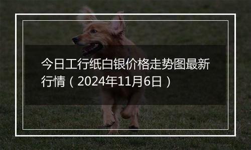 今日工行纸白银价格走势图最新行情（2024年11月6日）