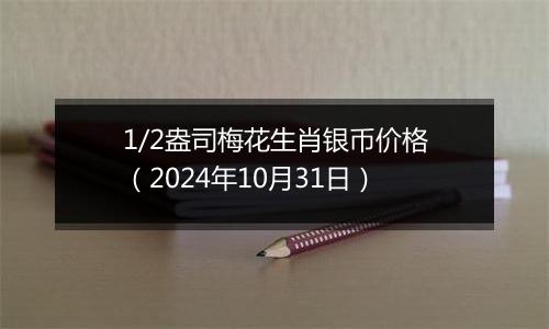 1/2盎司梅花生肖银币价格（2024年10月31日）