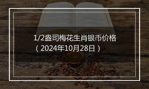 1/2盎司梅花生肖银币价格（2024年10月28日）