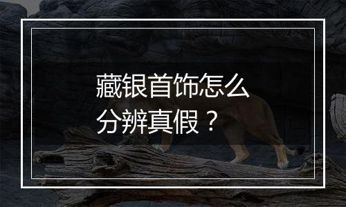 藏银首饰怎么分辨真假？