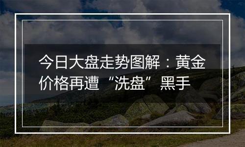 今日大盘走势图解：黄金价格再遭“洗盘”黑手