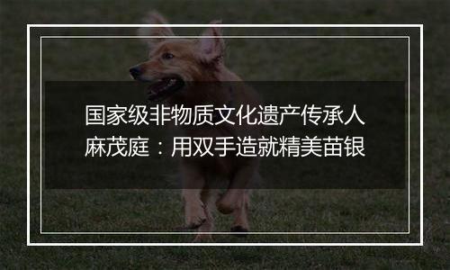 国家级非物质文化遗产传承人麻茂庭：用双手造就精美苗银