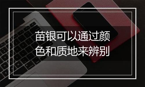 苗银可以通过颜色和质地来辨别