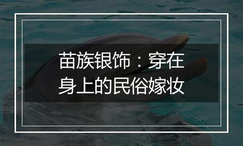 苗族银饰：穿在身上的民俗嫁妆