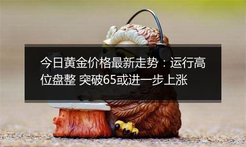 今日黄金价格最新走势：运行高位盘整 突破65或进一步上涨