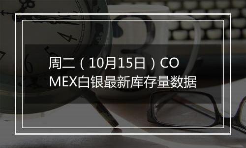 周二（10月15日）COMEX白银最新库存量数据