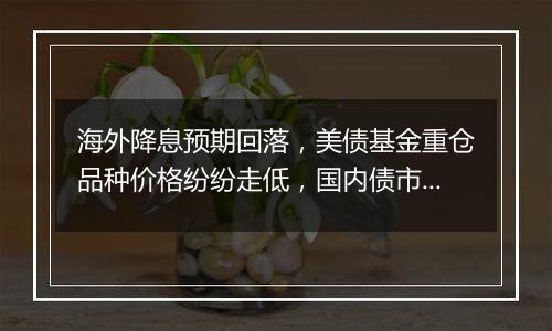 海外降息预期回落，美债基金重仓品种价格纷纷走低，国内债市或仍未到反转之时