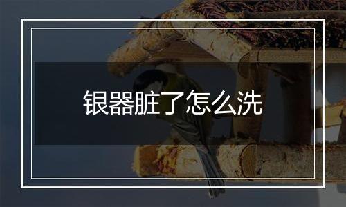 银器脏了怎么洗