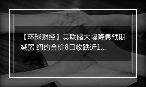 【环球财经】美联储大幅降息预期减弱 纽约金价8日收跌近1%