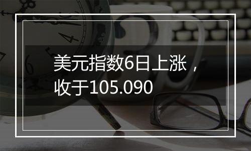 美元指数6日上涨，收于105.090