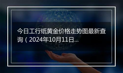 今日工行纸黄金价格走势图最新查询（2024年10月11日）