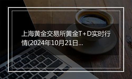 上海黄金交易所黄金T+D实时行情(2024年10月21日)