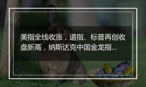 美指全线收涨，道指、标普再创收盘新高，纳斯达克中国金龙指数跌1.29%