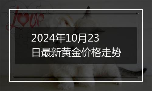 2024年10月23日最新黄金价格走势