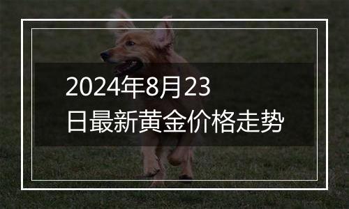 2024年8月23日最新黄金价格走势