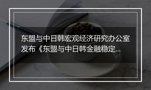 东盟与中日韩宏观经济研究办公室发布《东盟与中日韩金融稳定报告》